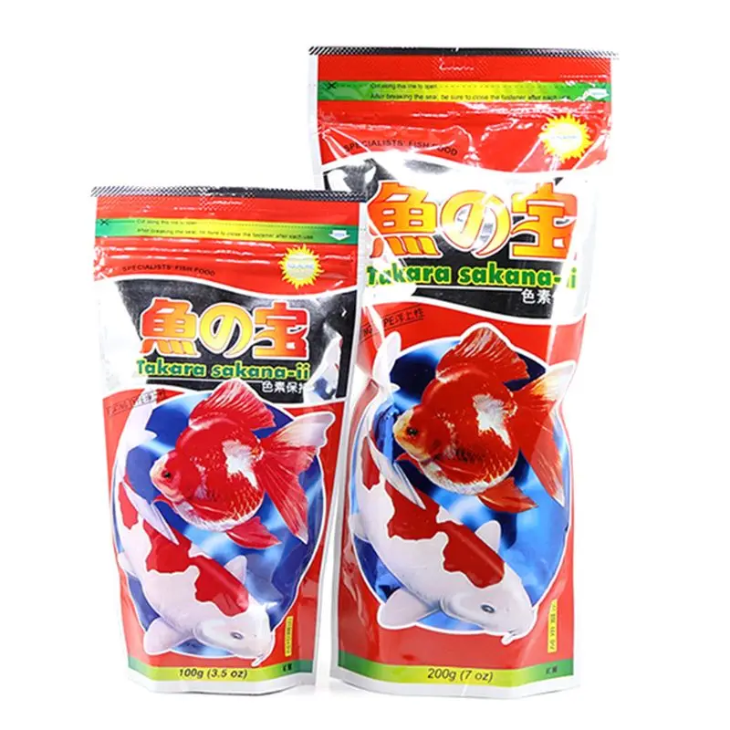 

Aquarium Fish Food Small Goldfish Tropical Carp Forage Grains Protein Feeding Parrot Healthy 100/200g