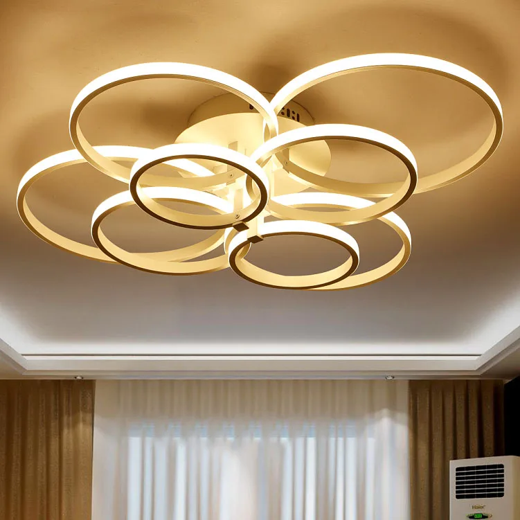 

Ring LED ceiling lighting living room lighting atmosphere creative art modern bedroom lamps and lanterns