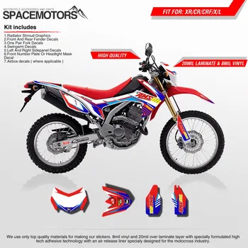 

Vinyl MX decal wrap 2 layer stickers for motocross bike motorcycle CR CRF CRM CRFX CRFR CRFL XR X R L 250cc 650 cc 2000...2016