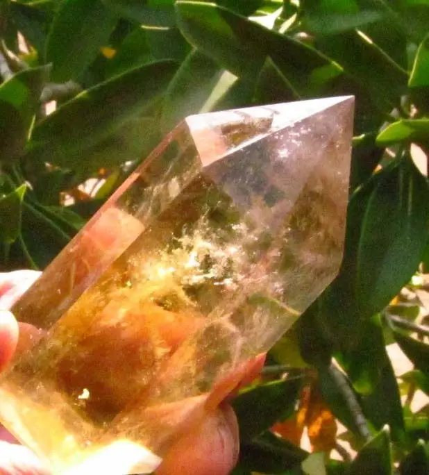 

6824+++1pecs AAA NATURAL CITRINE SMOKY QUARTZ CRYSTAL POINT Healing