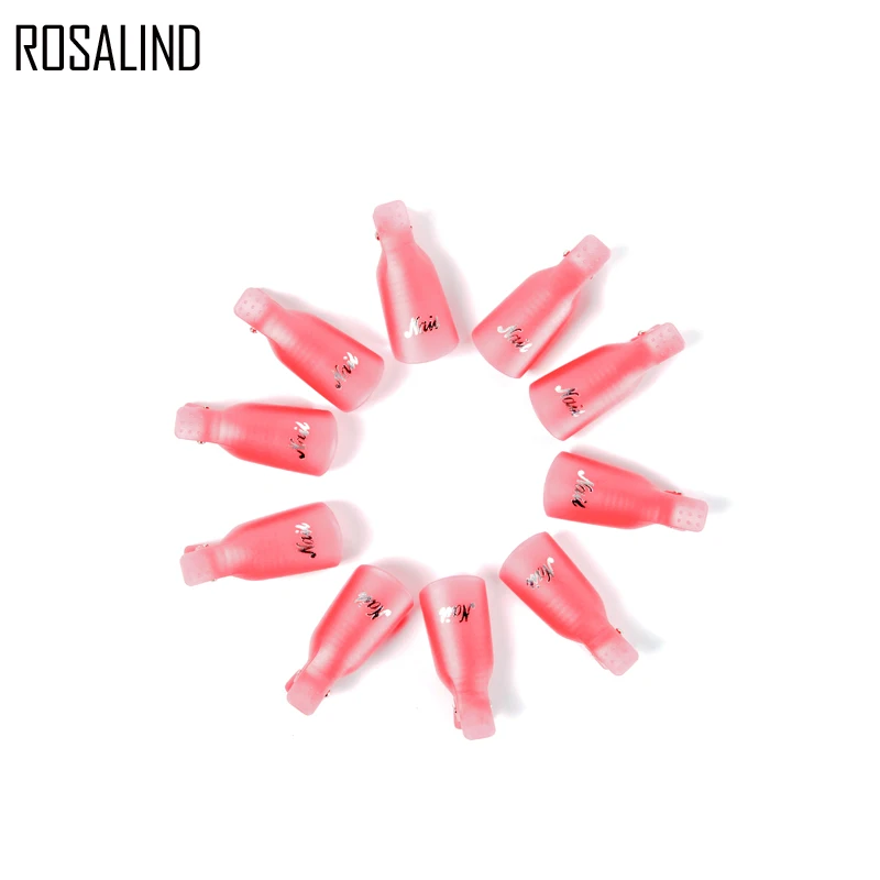 Rosalind 10 шт./лот инструмент для дизайна ногтей акриловое УФ-средство для снятия гель-лака Soaker Clip cap wrap