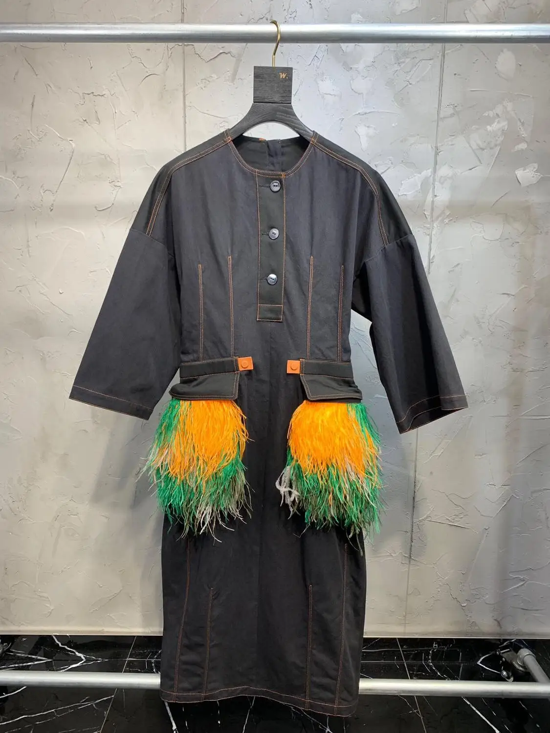 

2019 luxury dress women colorful Ostrich hair dress ddxgz2
