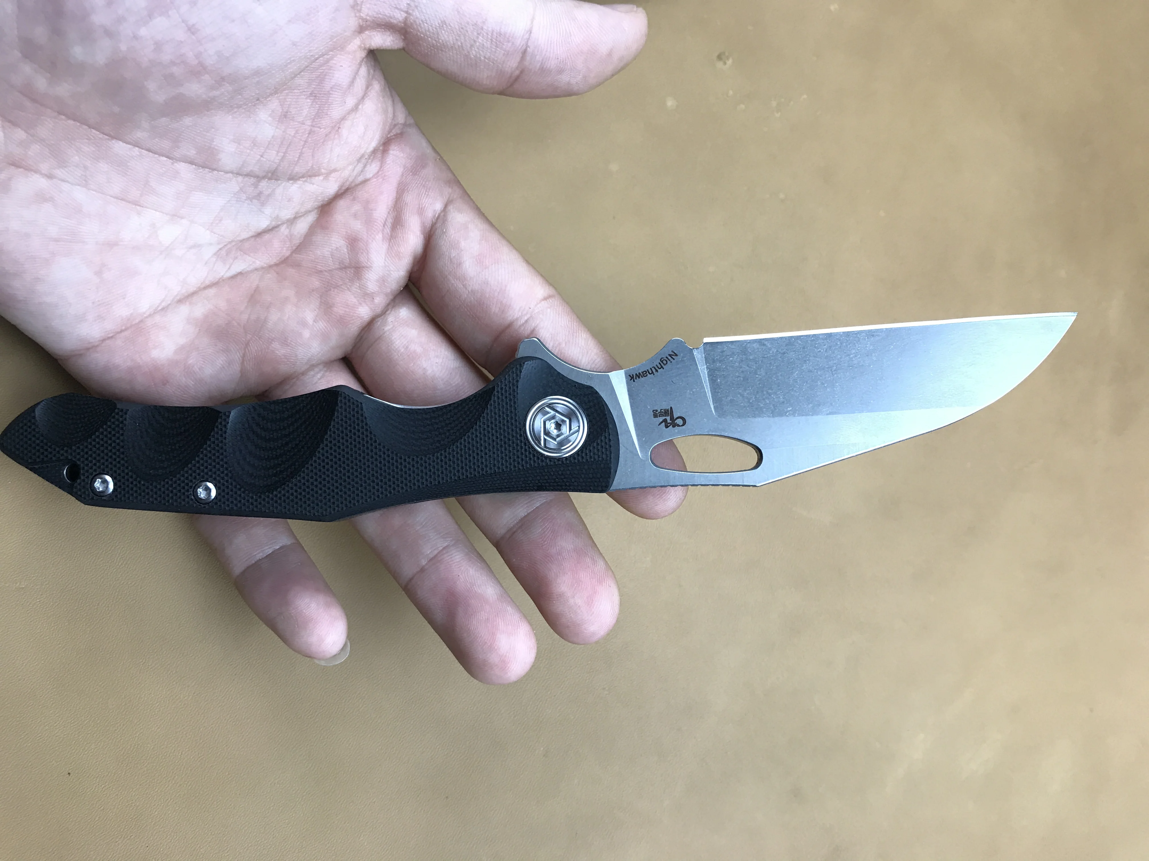 

CH folding knife stone wash D2 Blade ball bearings G10 handle outdoor camping hunting pocket survival tactical Knives EDC tools