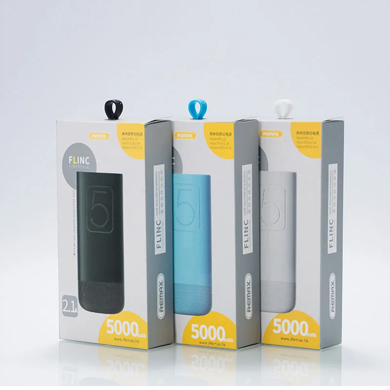 Remax 5000 мАч портативное зарядное устройство Mini USB Внешняя батарея для Iphone 8 X