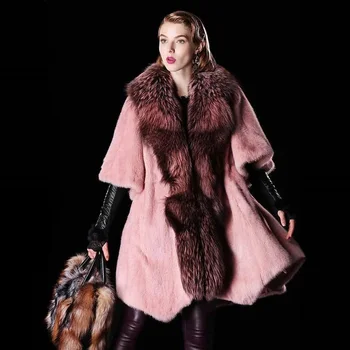 

Faux fur coat fashion 2018 new casaco feminino fur coat imitation mink coat coat women's suede long section silver fox fur