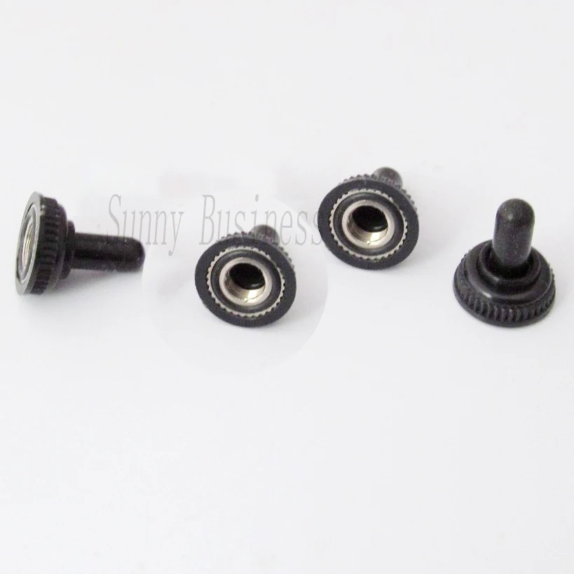 

10pcs/lot Toggle Switch Waterproof Rubber Resistance Cover Cap Boot Black for MTS102 103 202 203 KN32 1321 1322