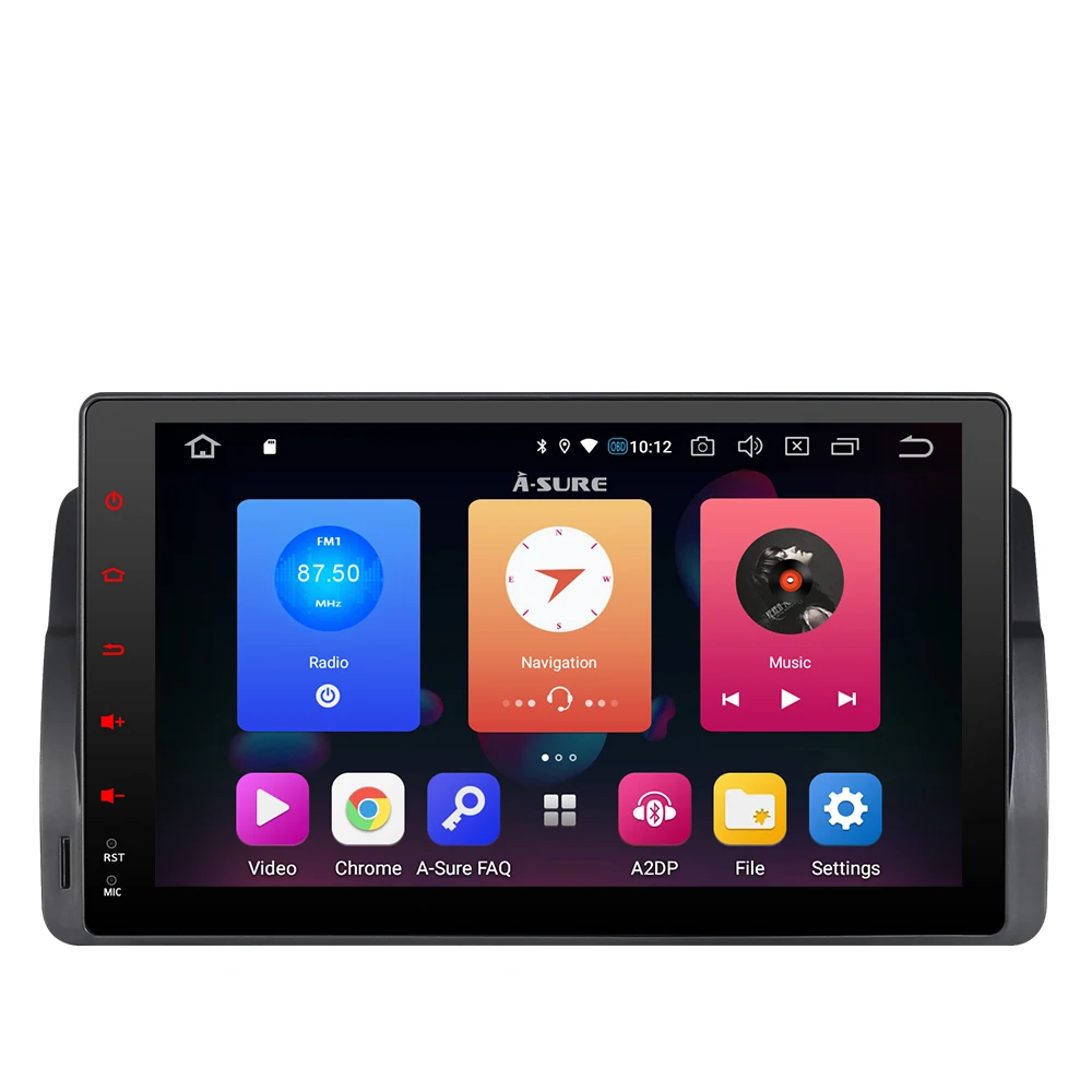 Cheap A-Sure 1 Din Car Radio Android 9.0 GPS Sat Nat DVD Player Stereo Navigation For BMW E46 MG ZT Rover 75 DAB+ 32G ROM Quad-Core 2