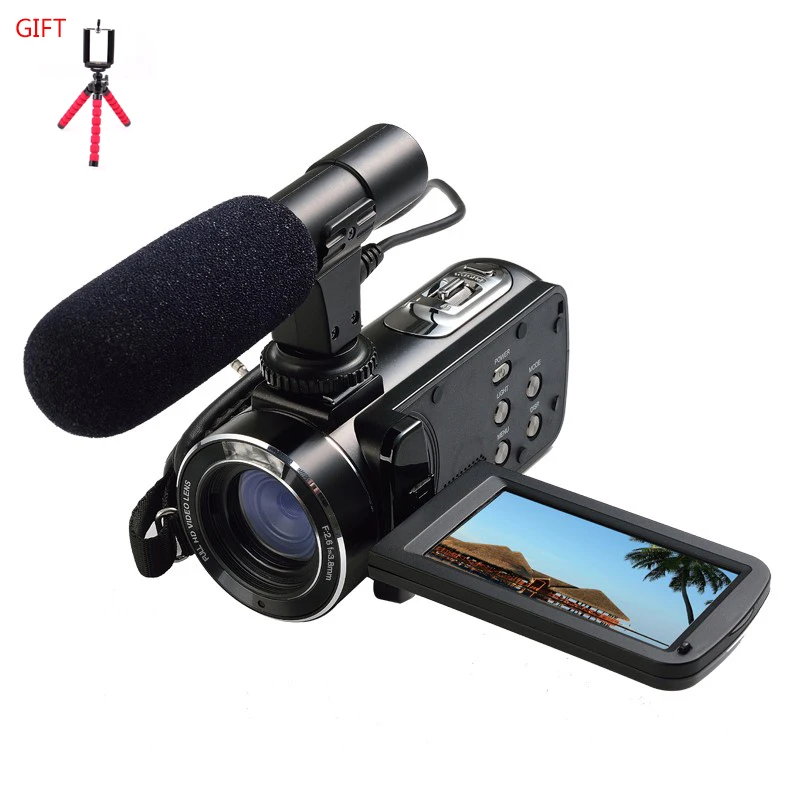 

ORDRO HDV-Z20 Professional Digital Camera Wifi Control CMOS Digital Camcorders With External Microphone And A Tripod For Free