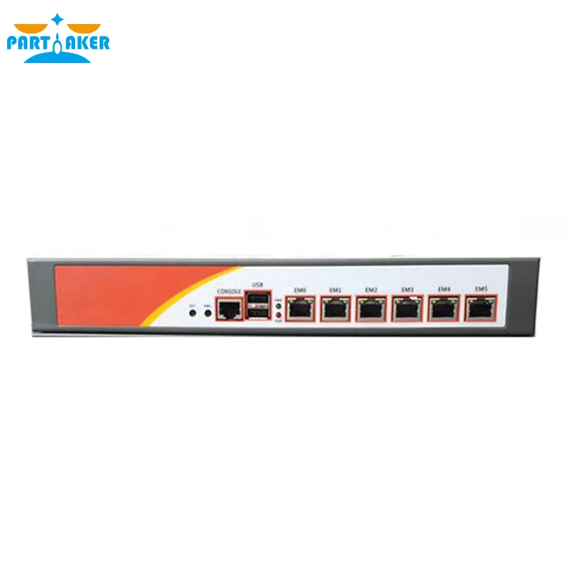Partaker R5 Intel 1037 2117U Dual Core 1.8GHz 6* Intel 82583V Gigabit Ethernet Industrial Firewall & VPN 2GB RAM 32GB SSD