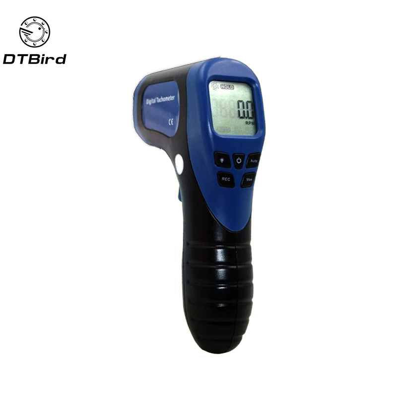 

Laser Digital Tachometer Non-Contact Measuring Range 2.5-99999RPM Motor Speed Meter