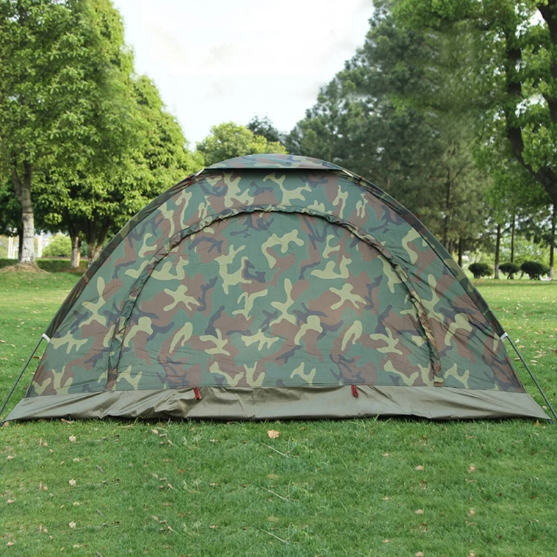 

Portable Outdoor Camping Camouflage Tent Hiking Hunting Recreation Breathable Sun Shade Ultraviolet-proof Tent