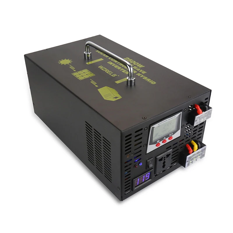 2500 W Onda Sinusoidale Pura Solar Inverter 24 V Dc A 220 V Dc/Ac Convertitore Inverter Ibrido 24 V/48 V A 120 V/230 V/240 V Lcd 30A Controller