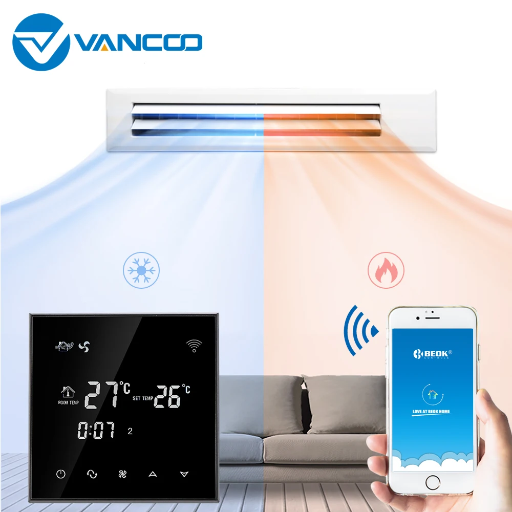 Vancoo терморегулятор программируемый Wi Fi Цифровой комнатный термостат