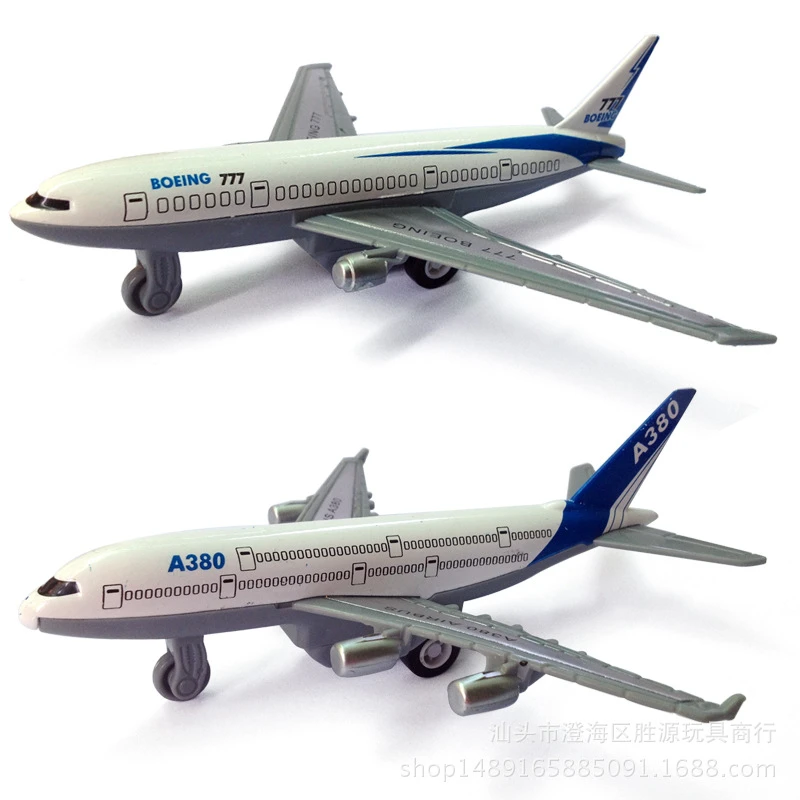 Mini Aircraft model Toy Alloy materials kids toys Airbus A380 Boeing 777 toy JB