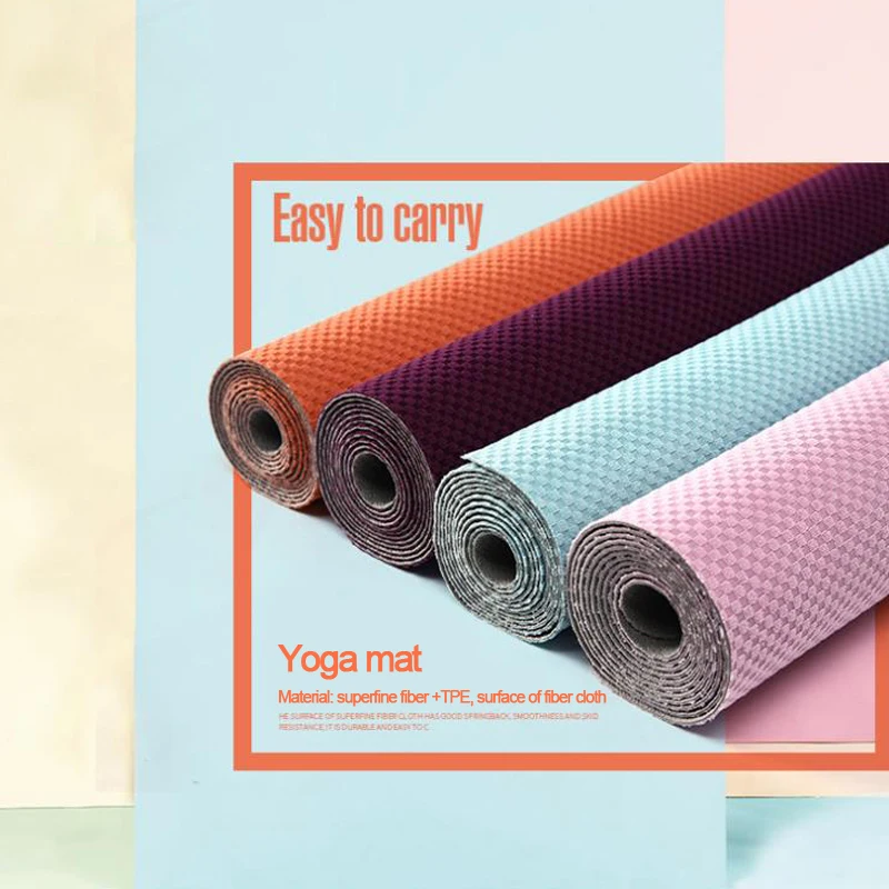 

2018The new folding Multifunctional Yoga Mat Superfine fiber withTPE material Non-slip soft Fitness