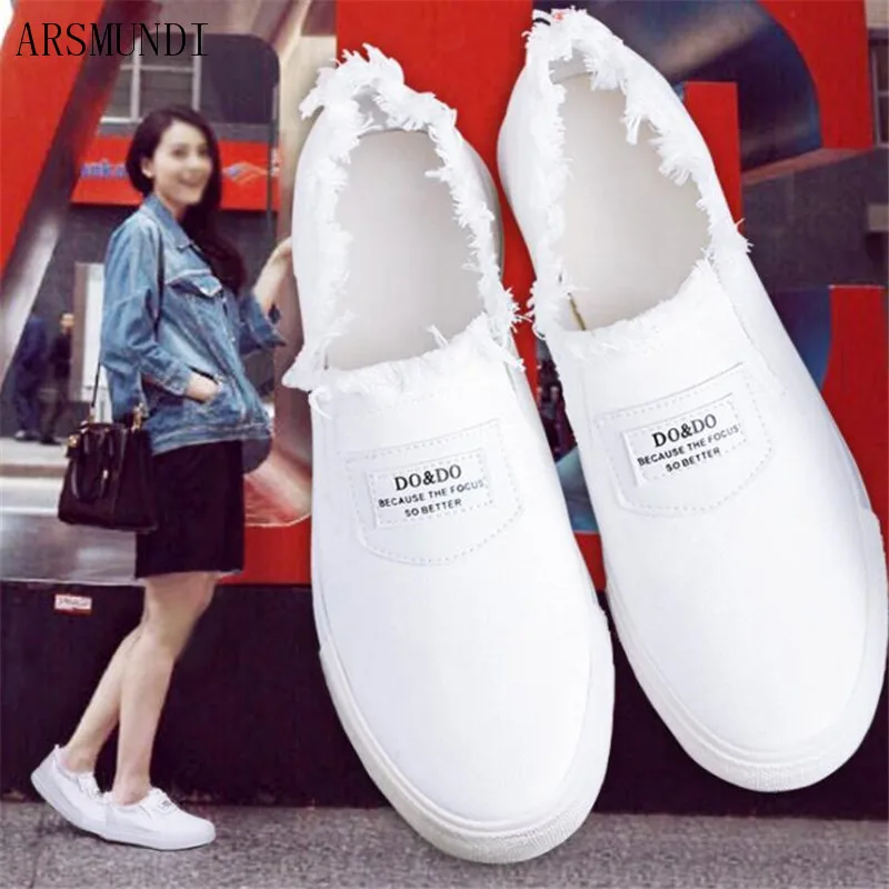 womens white canvas shoes slip on