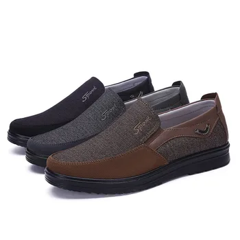 

2019 Breathable Fashion Soft Flat +Shoes Canvas Casual Shoes Men's Shoes Casual Shoes Summer New