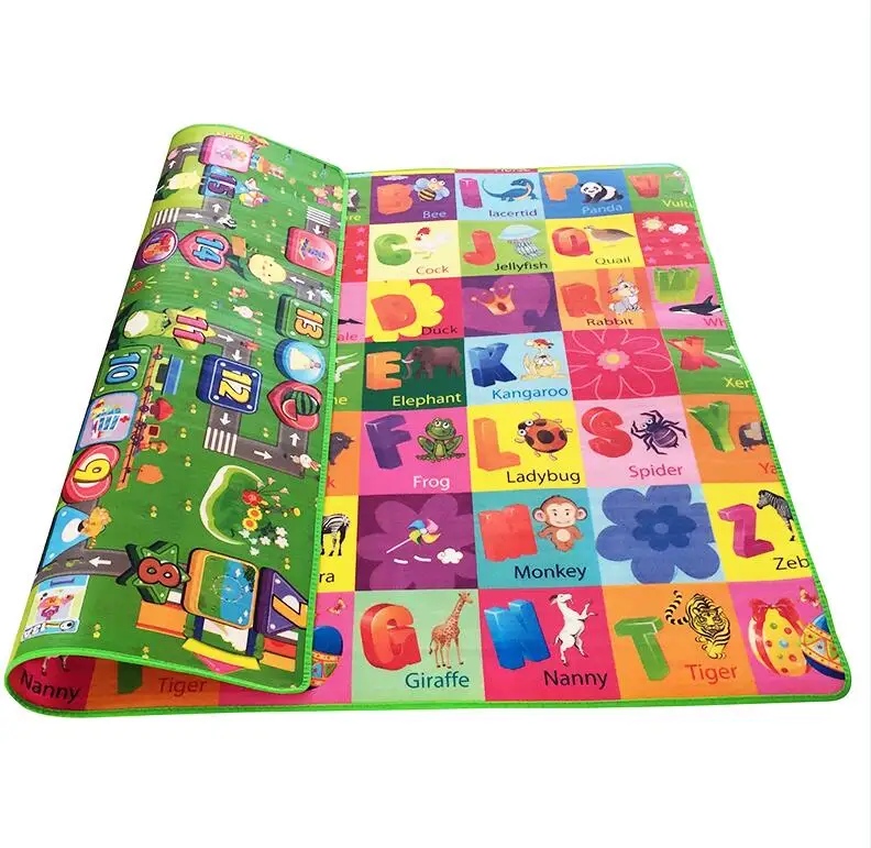 1 см, 0,5 см, толстый детский игровой коврик для ползания, Обучающий игровой коврик с алфавитом для детей, коврик для занятий в спортзале, коврик из пены Eva, детская игрушка - Цвет: colorful