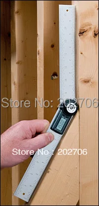 2 in 1 200mm Digital protractor angle finder meter 2Rulers 400mm 360 degree electronic Protractor Inclinometer Goniometer Level