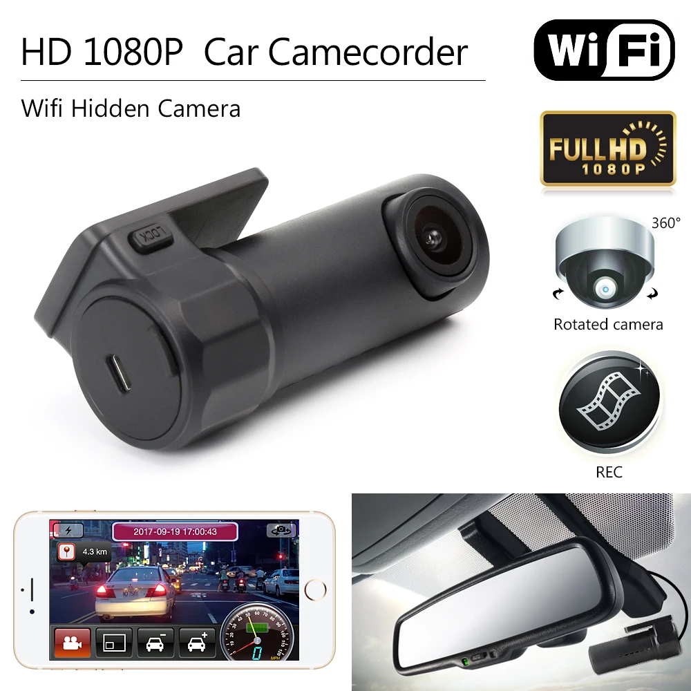 Автомобильная dvr камера HD 1080P Мини Wifi видео рекордер видеокамера камера ночного видения беспроводная Мини Скрытая видеорегистратор приложение манипуляция DV