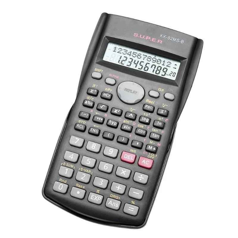 VODOOL ручной студенческий научный калькулятор 2 линии дисплей 82MSA портативный многофункциональный калькулятор для обучения математике