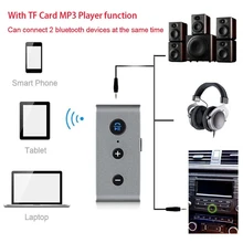 Беспроводной 3,5 мм аудио Bluetooth ресивер TF MP3 плеер для автомобиля Динамик для наушников 11#33