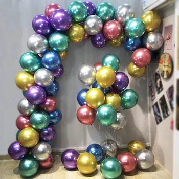 

Metallic gold balloons 10inch 12inch 18inch Thick Pearly Metal Wedding Decoration Metallic Balloons