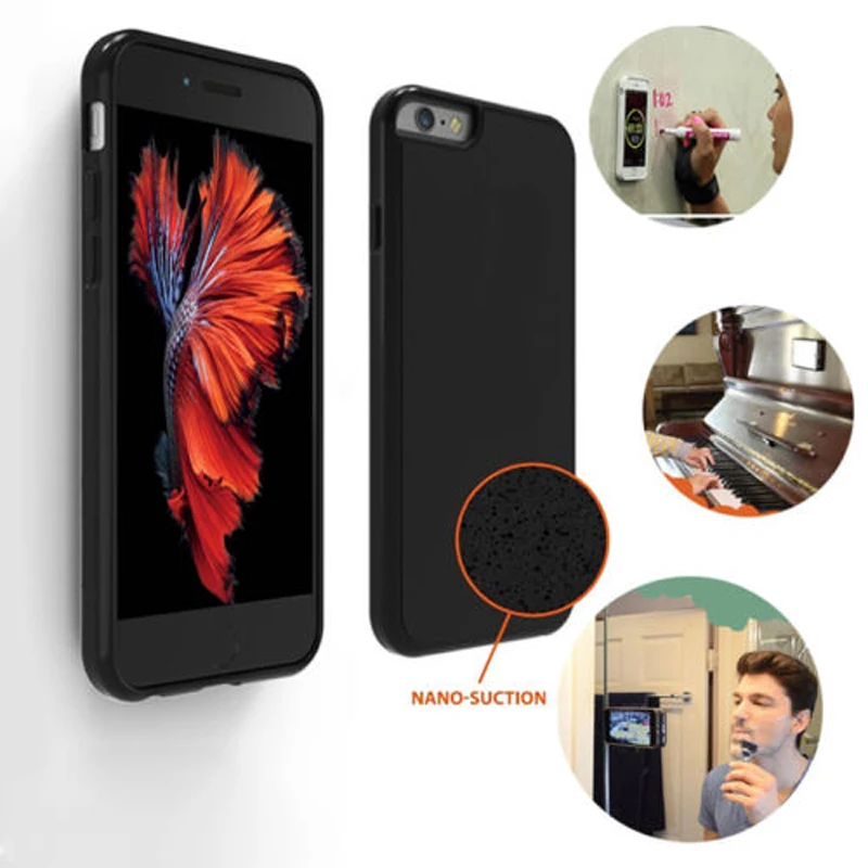 

Anti Gravity Case For iPhone 7 7plus iphone 6 6s Plus Goat Suction Magic Stick Selfie Phone Cover