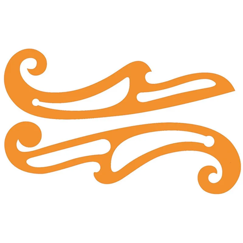 Set of 2 French Curves Curve Drawing Drafting Template Stencil Fashion