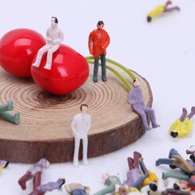 Популярный 1: 75 макет Здания Модель люди хо масштаб окрашенная фигура пассажира 100X