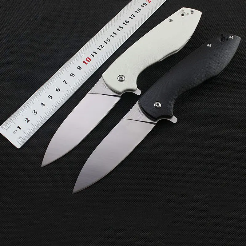 

Newest C195 Folding knife 9Cr18MoV blade G10 handle Camping Hunting Survival Tactical Rescue knife EDC utility tools Multitool