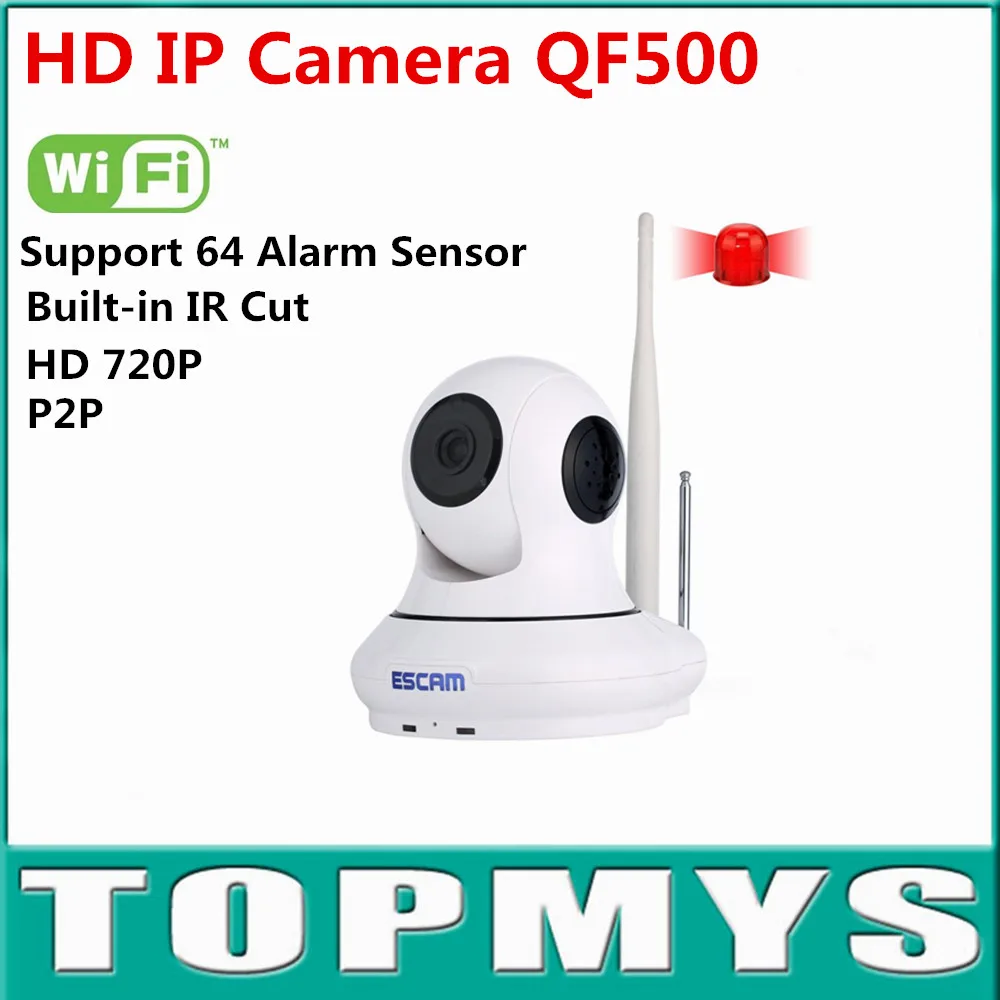 ФОТО Newest 720P HD IP Camera P2P Wirless Wifi Home Security CCTV Camera Support 64 Wireless Alarm Support IOS Smart Phone QF500