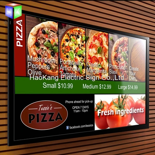 

Ultra Slim led light box with Aluminum snap Frame for Advertising Sign