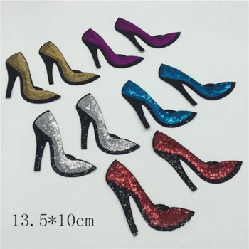 

Wholesale 20pair 13.5*10CM Embroidered Sewing On Patch Iron-On Patch Stickers For Clothes Sewing Fabric Applique Supplies YH15