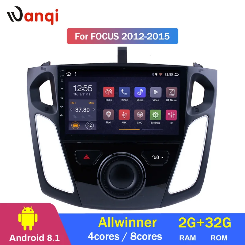 

2G RAM 32G ROM 9 inch android 8.1 car dvd multimedia gps navigation system for ford focus 2012-2015