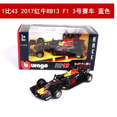 Бураго 1/43 спортивная машина F1 команда S. Vettel K. Raikkonen Коллекционное издание металлическая литая модель автомобиля детские игрушки подарок - Цвет: 38027-3