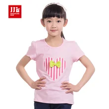Marque filles manches courtes t shirt enfants t chemises d’été d’impression t-shirts enfants vêtements enfants impression t-shirts taille 4-11 t