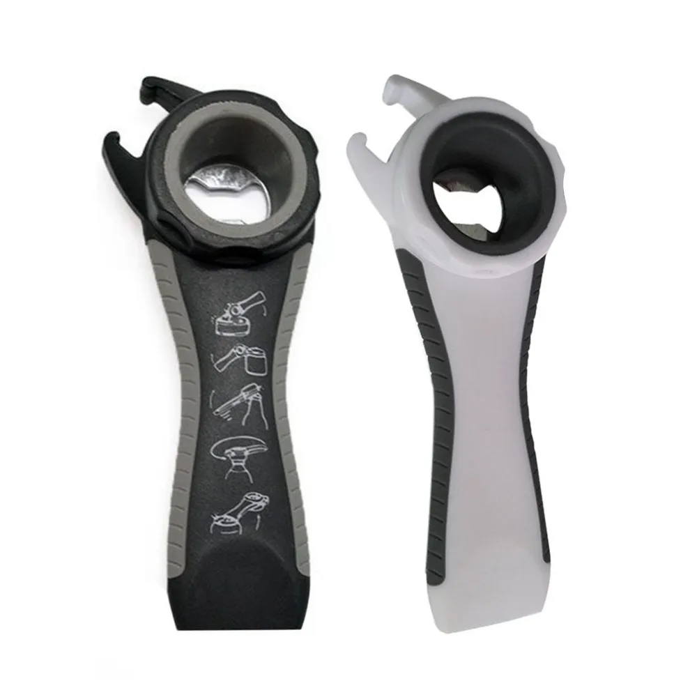 

2017 New Arrival 5 in 1 Stainless Steel Can Opener Beer Bottle Opener Super Good Jar Opener Kitchen Tool
