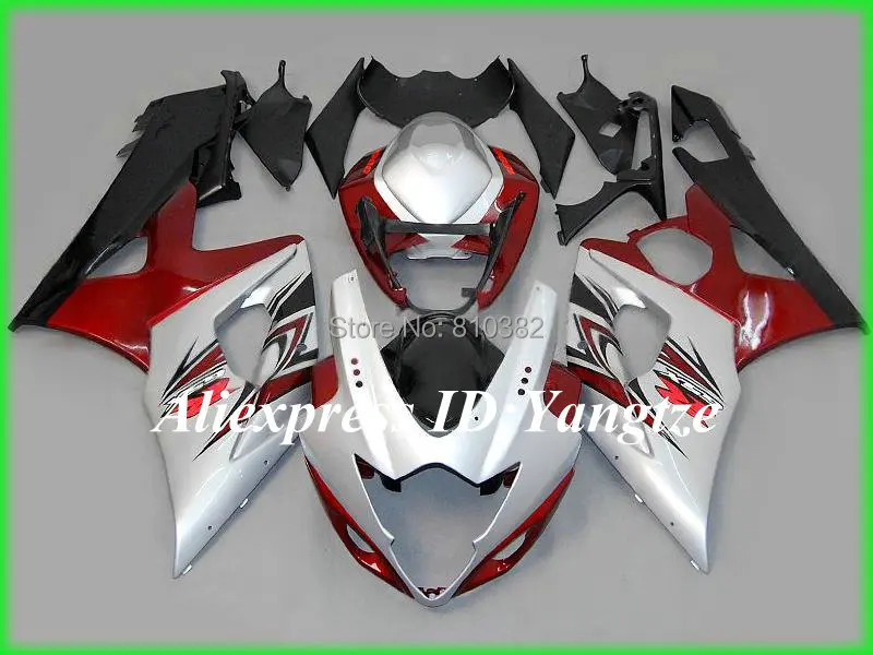 

Hi-grade Motorcycle Fairing kit for SUZUKI GSXR1000 05 06 GSX-R GSXR 1000 K5 2005 2006 Popular red silver Fairings set SD85