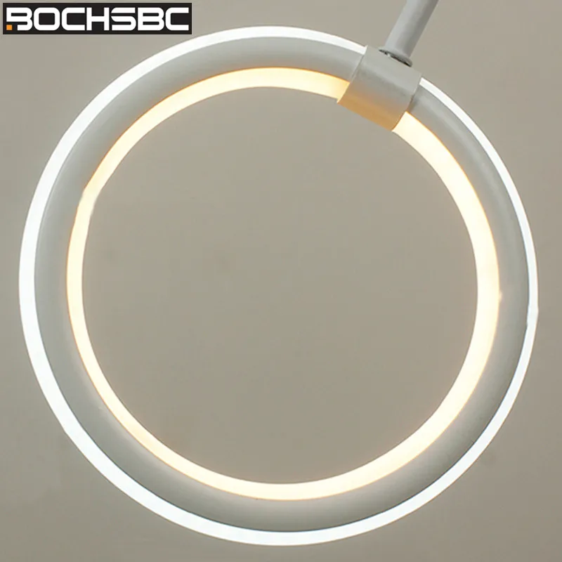 Креативные алюминиевые подвесные светильники BOCHSBC с кольцом из силикагеля для