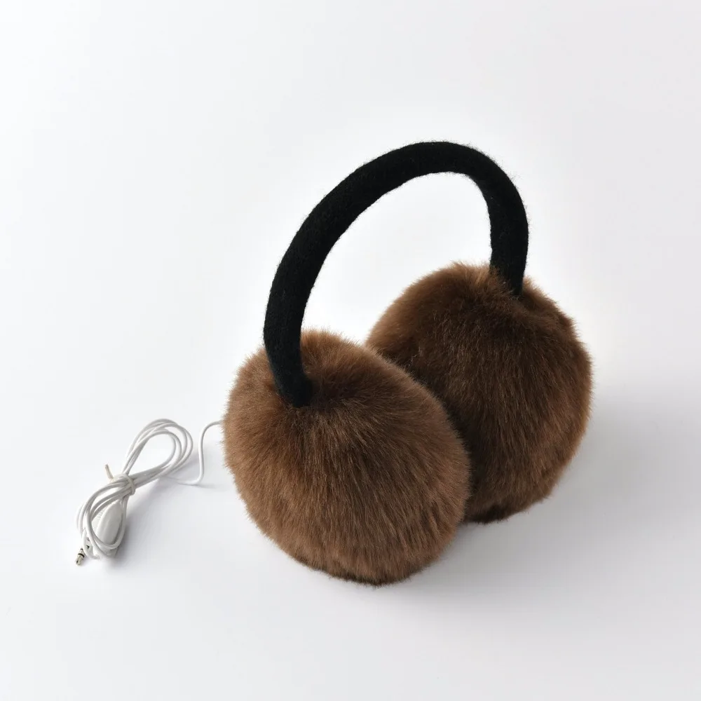 

2017 KBB Spring Winter 4 Colors MP3 Music Headphone Women Lady Children Men Knit Warm Fashion Faux Fur Winter Plush Earmuffs