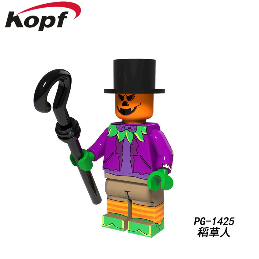PG1425 Without Box Single Sale Building Blocks Bricks Scarecrow Halloween Series Festival Witch Action Figures Dolls Gift Toys For Children PG1432 - Цвет: PG1425 Without Box