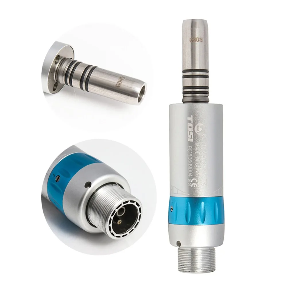  TOSI Dental Low Speed Handpiece Kit Air Turbine Straight LED Contra Angle Air Motor Inner Water Spr - 32954839754