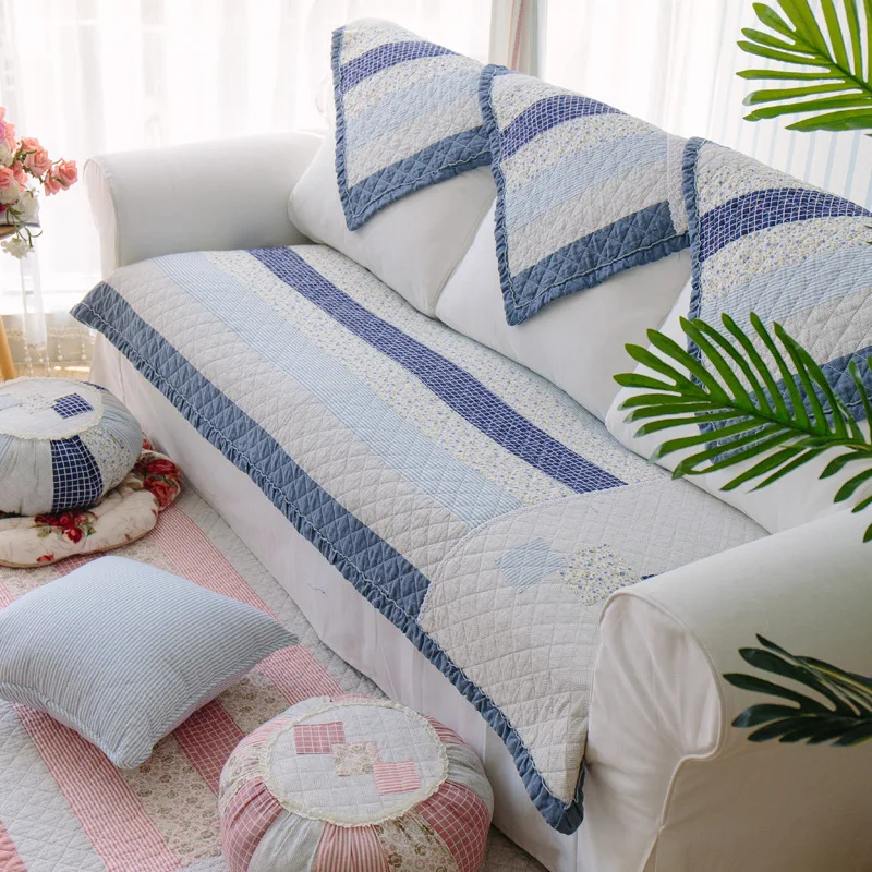 

Thicken Plush Fabric Sofa Cover Lace Slip Resistant Slipcover Seat European Style Couch Cover Sofa Towel For Living Room Decor