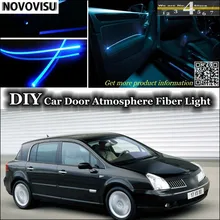 Novovisu для Renault Vel stais подкладке окружающий свет атмосферу Волокно оптическое Ленточные огни внутри двери Панель освещения настройки