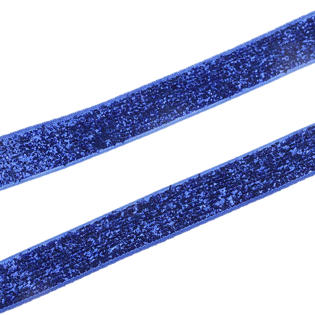1 Roll Assorted Colors 10mm/15mm/20mm Glitter Velvet Ribbon DIY Crafts Hair Bow Clothes for Sewing Scrapbook Making Home Decor