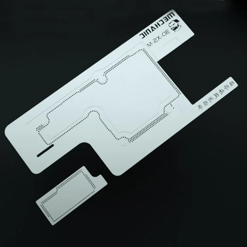 Механик 3D XS M BGA Reball трафарет для iPhone X Xs/Xs Max ремонт стальная сетка паз дизайн