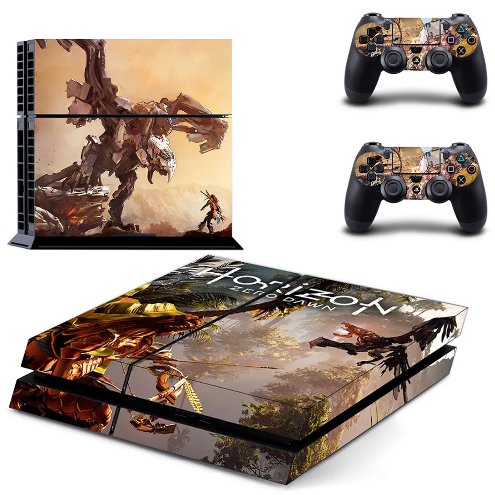 Игра Horizon Zero Dawn PS4 наклейка для sony playstation 4 консоль и 2 контроллера кожи PS4 наклейка виниловый аксессуар