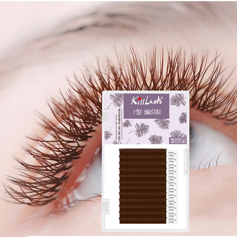 

Y Shape Eyelashes Extensions Double Tip Lash Eyelash Soft Natural Easily Grafting Y Style Volume Eye lashes Faux Mink lashes