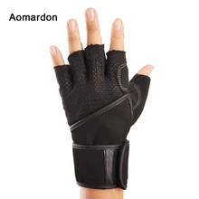 Мужские перчатки для занятий тяжелой атлетикой, для фитнеса, гантели, для бодибилдинга, для тренировок, с защитой от пота, впитывающие Дышащие Перчатки